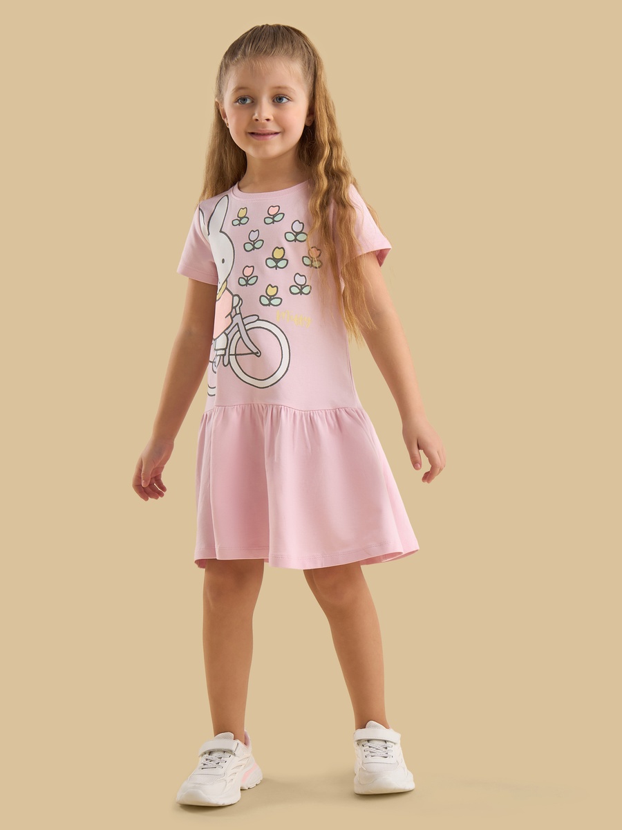 Miffy Print Drop Waist Dress