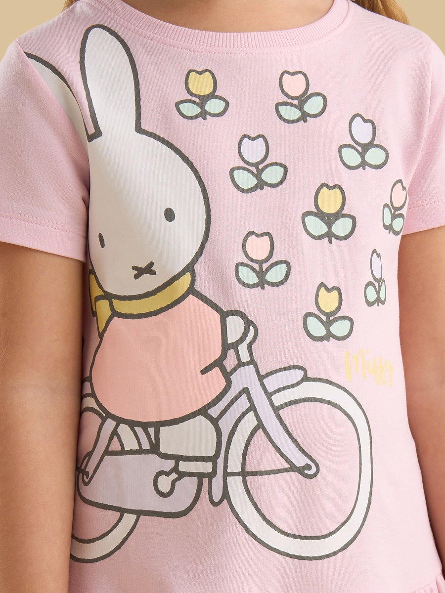 Miffy Print Drop Waist Dress