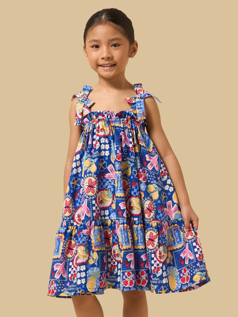 All-Over Print Sleeveless Dress