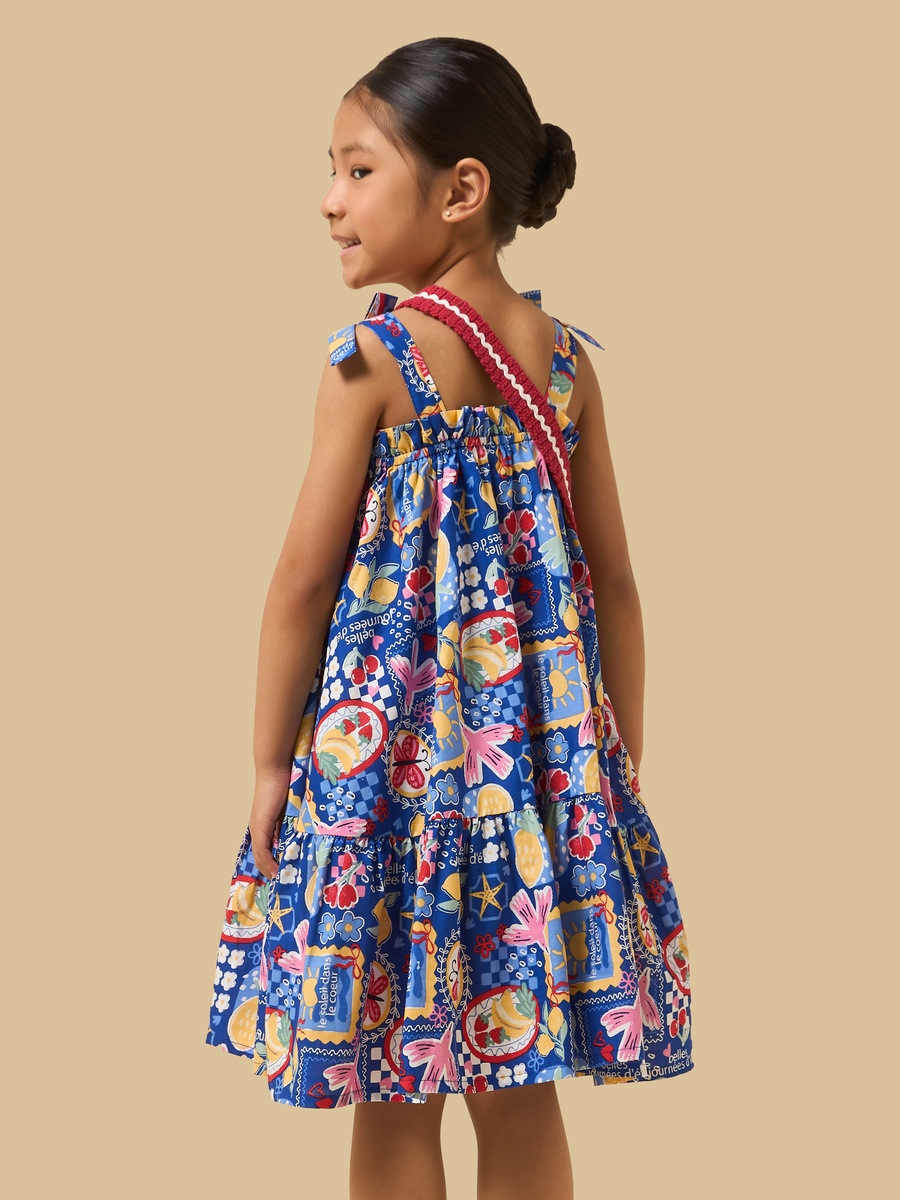 All-Over Print Sleeveless Dress