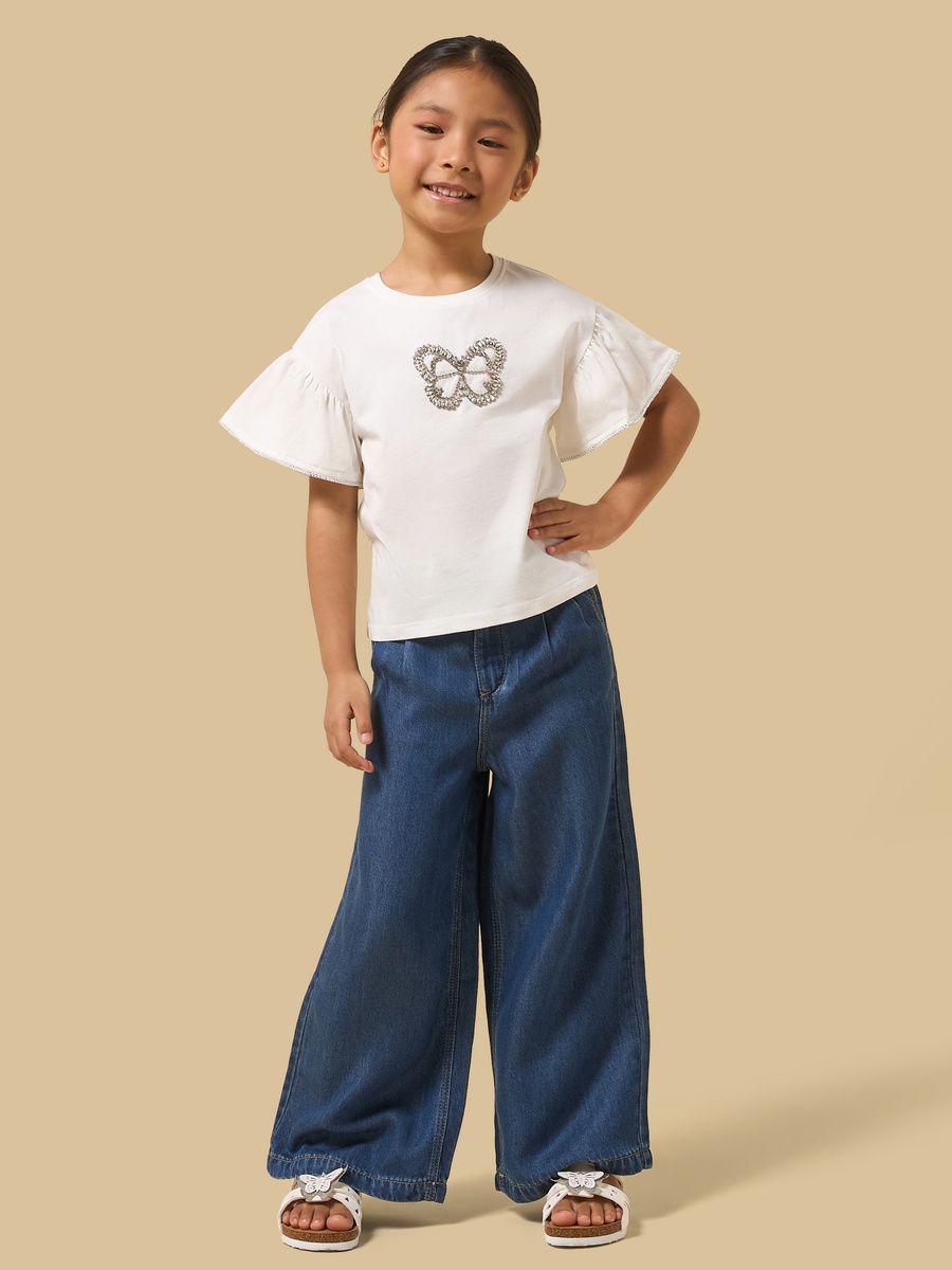 Wide Leg Comfort Jeans