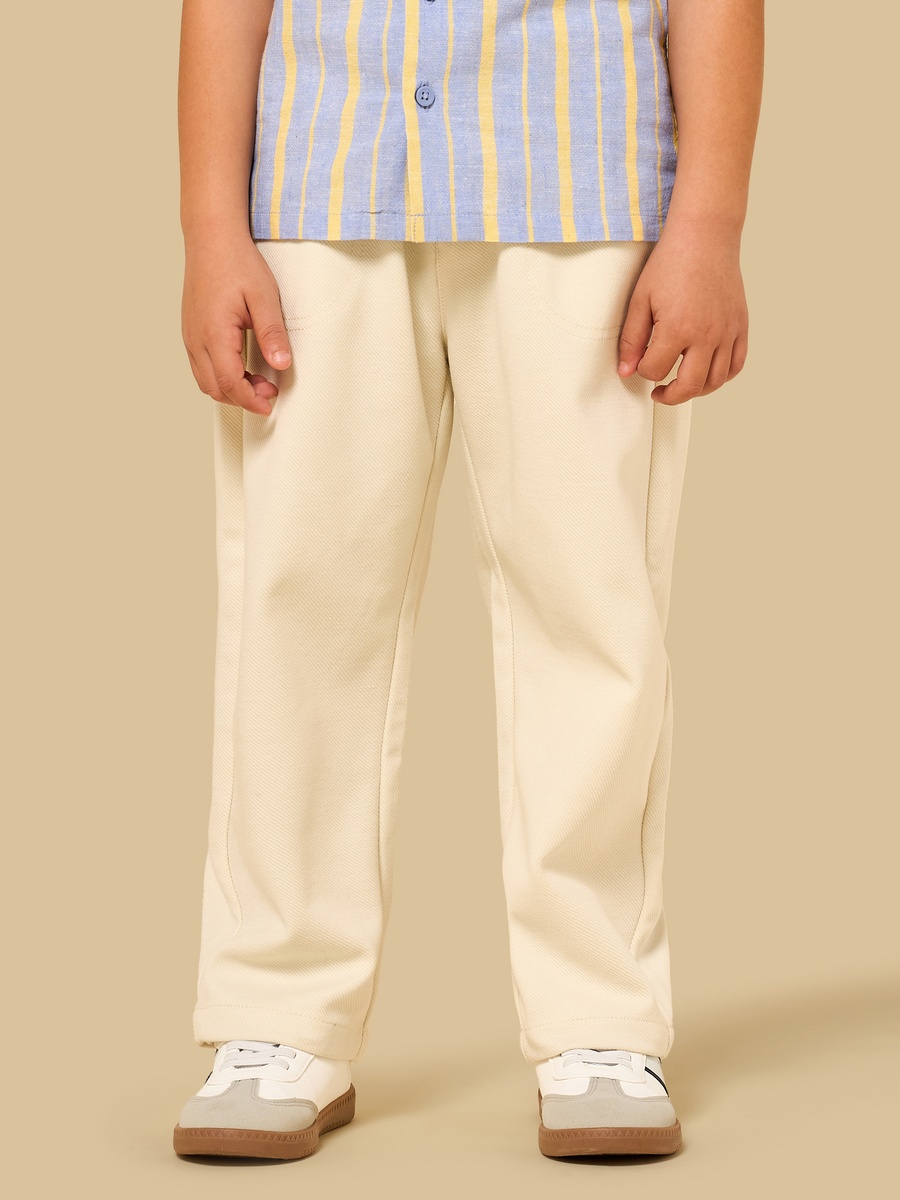 Twill Half Elasticated Pants