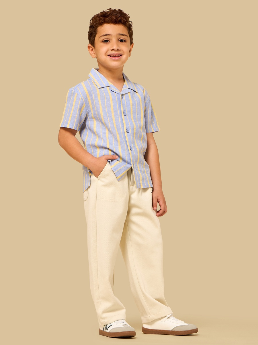 Twill Half Elasticated Pants