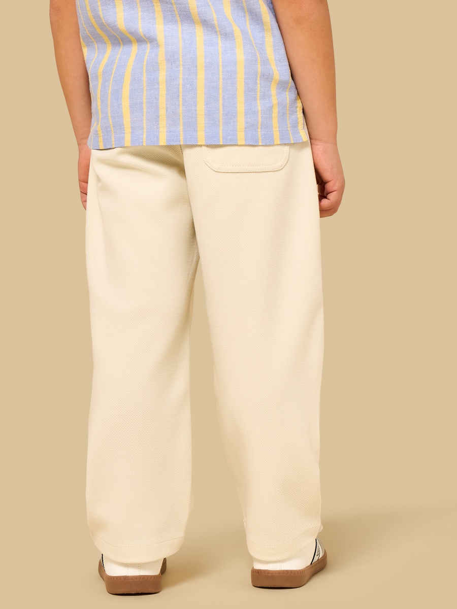 Twill Half Elasticated Pants