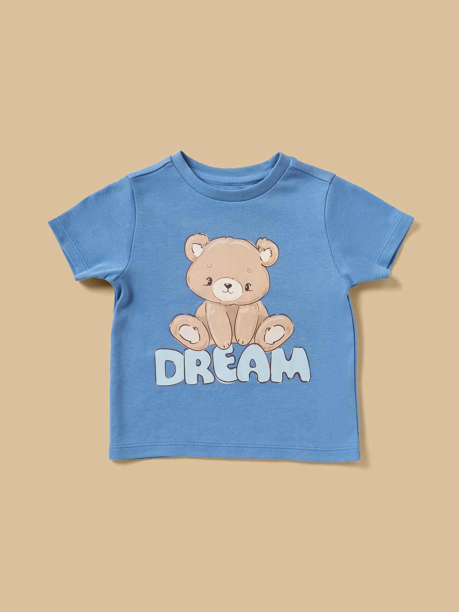 Pack of 2 - Teddy Bear Print Cotton Pyjama Set