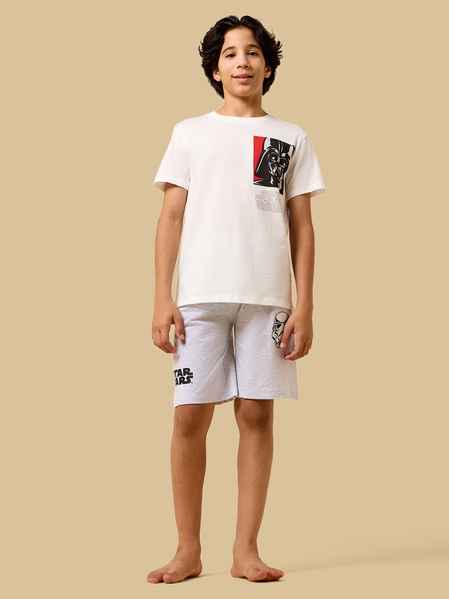 Pack of 2 - Star Wars Print Cotton Shorts Set