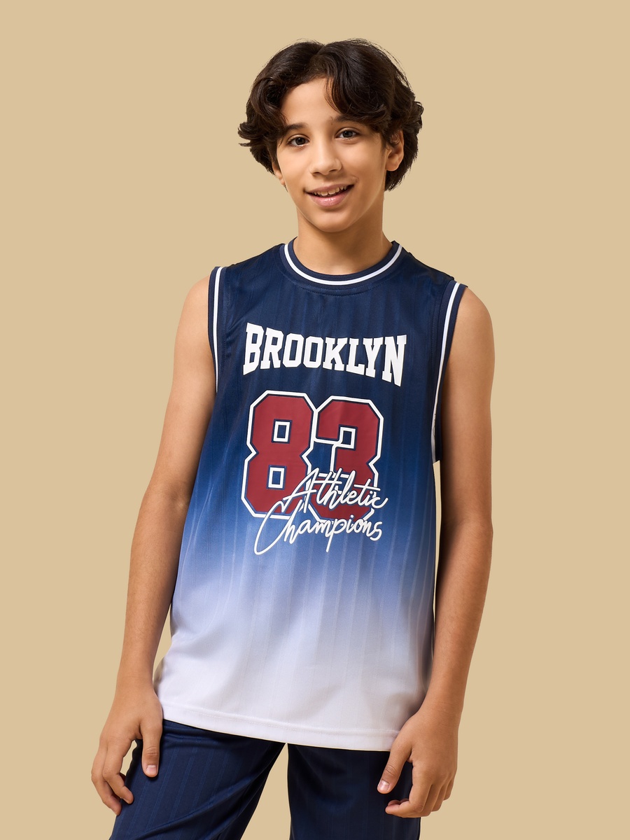 Brooklyn Nets Print Vest and Shorts Set