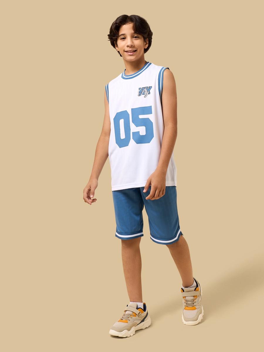 Brooklyn Nets Print Vest and Shorts Set
