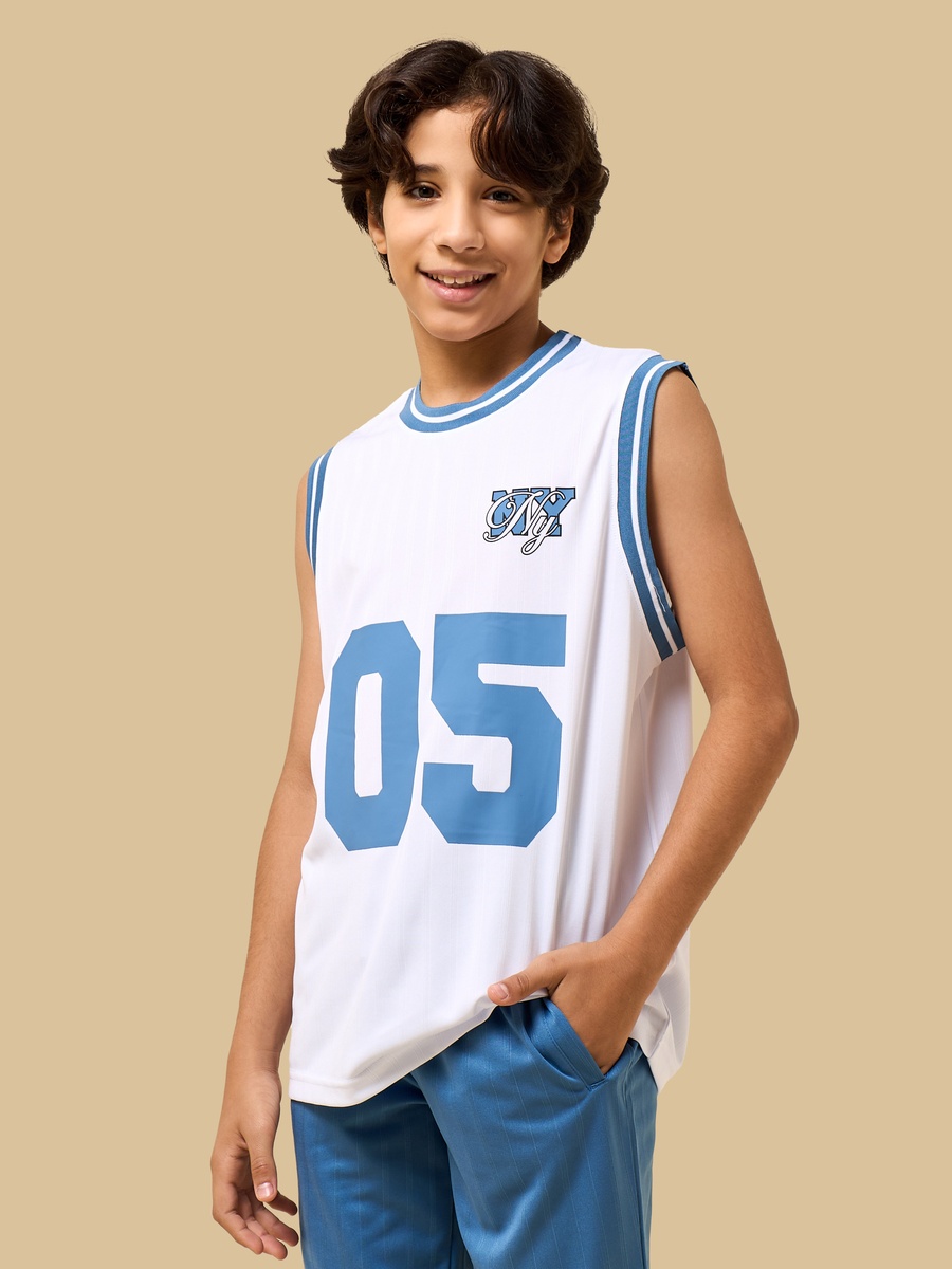 Brooklyn Nets Print Vest and Shorts Set