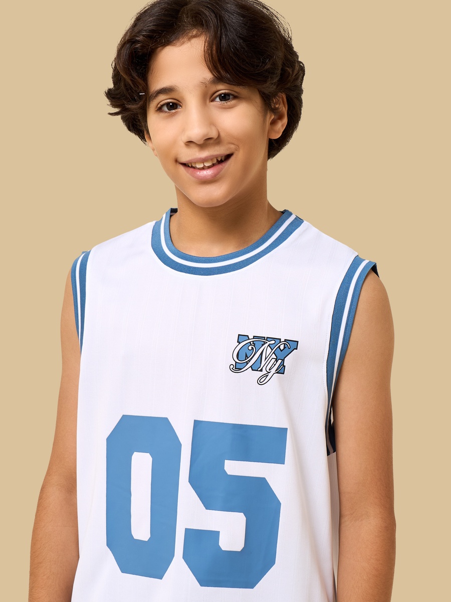 Brooklyn Nets Print Vest and Shorts Set