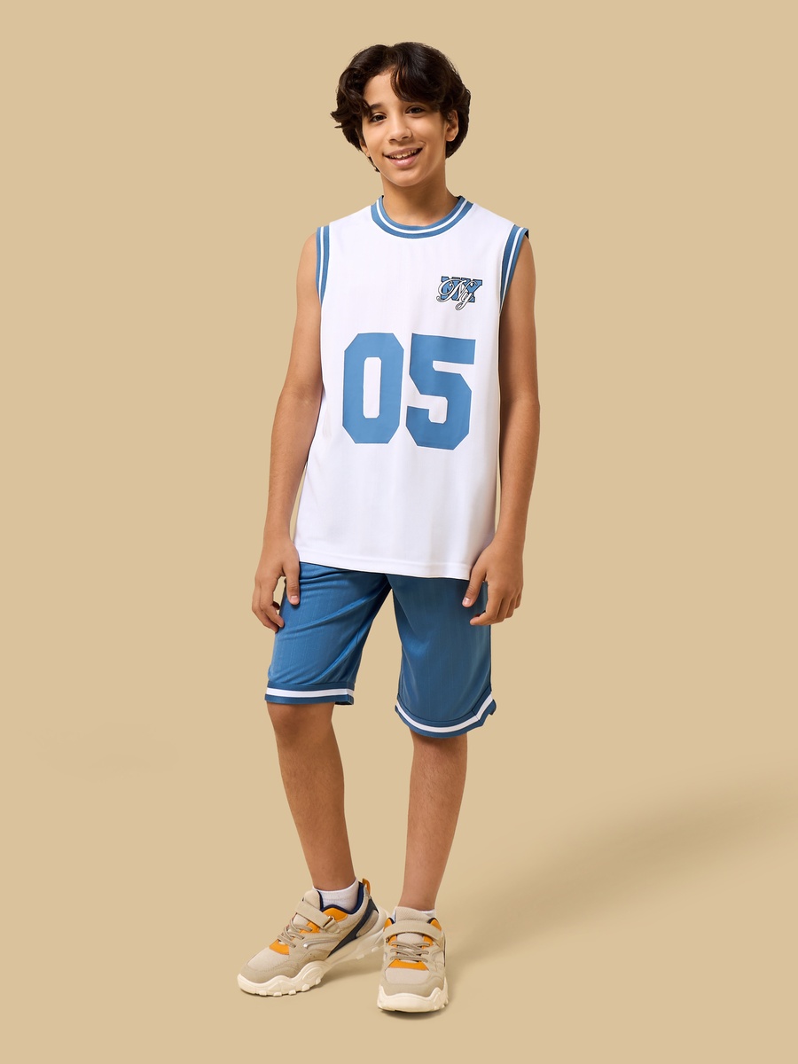 Brooklyn Nets Print Vest and Shorts Set