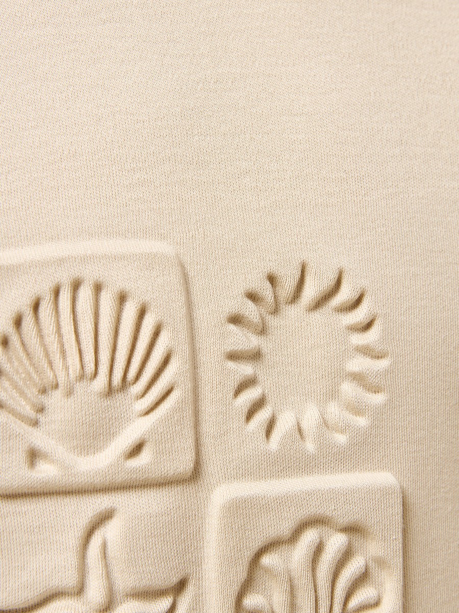 Embossed Cotton T-Shirt and Shorts Set