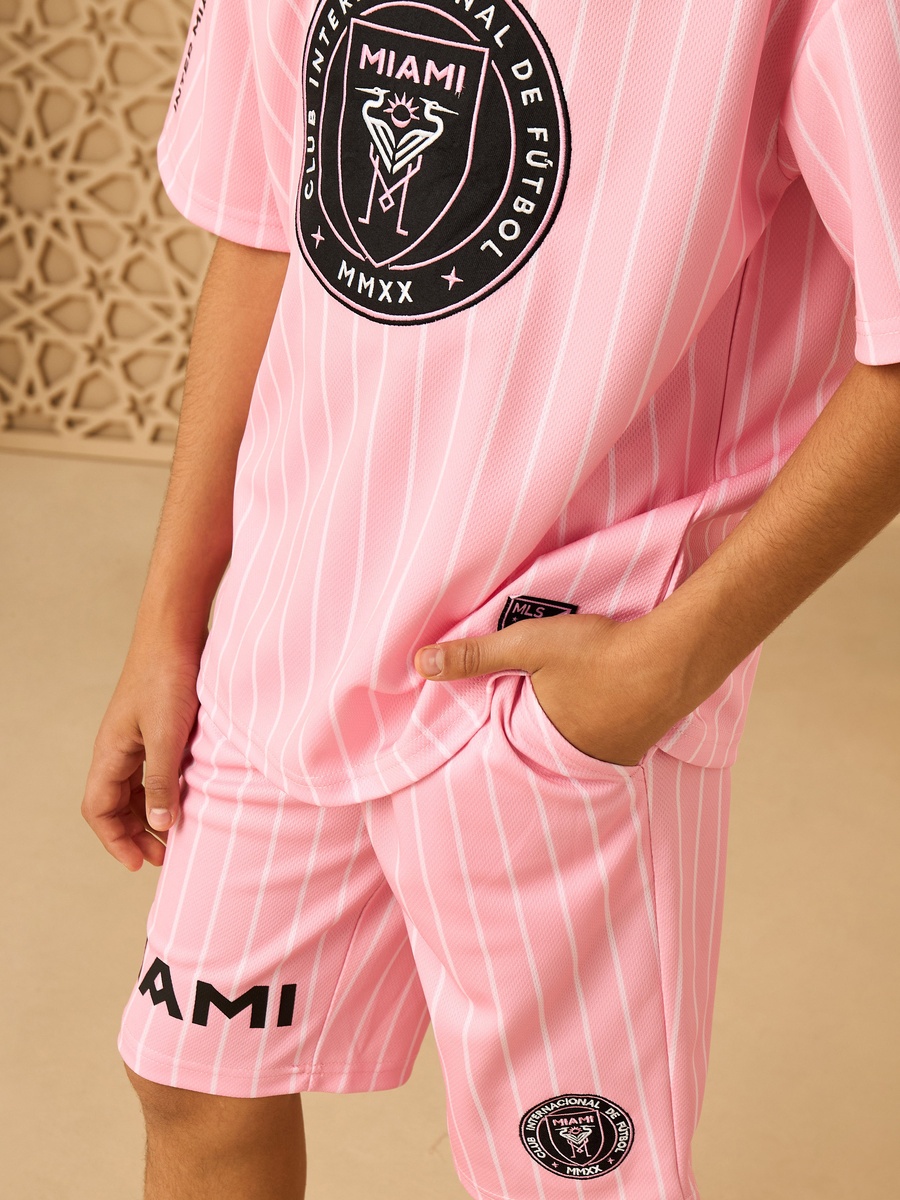 Inter Miami CF Print T-Shirt and Shorts Set