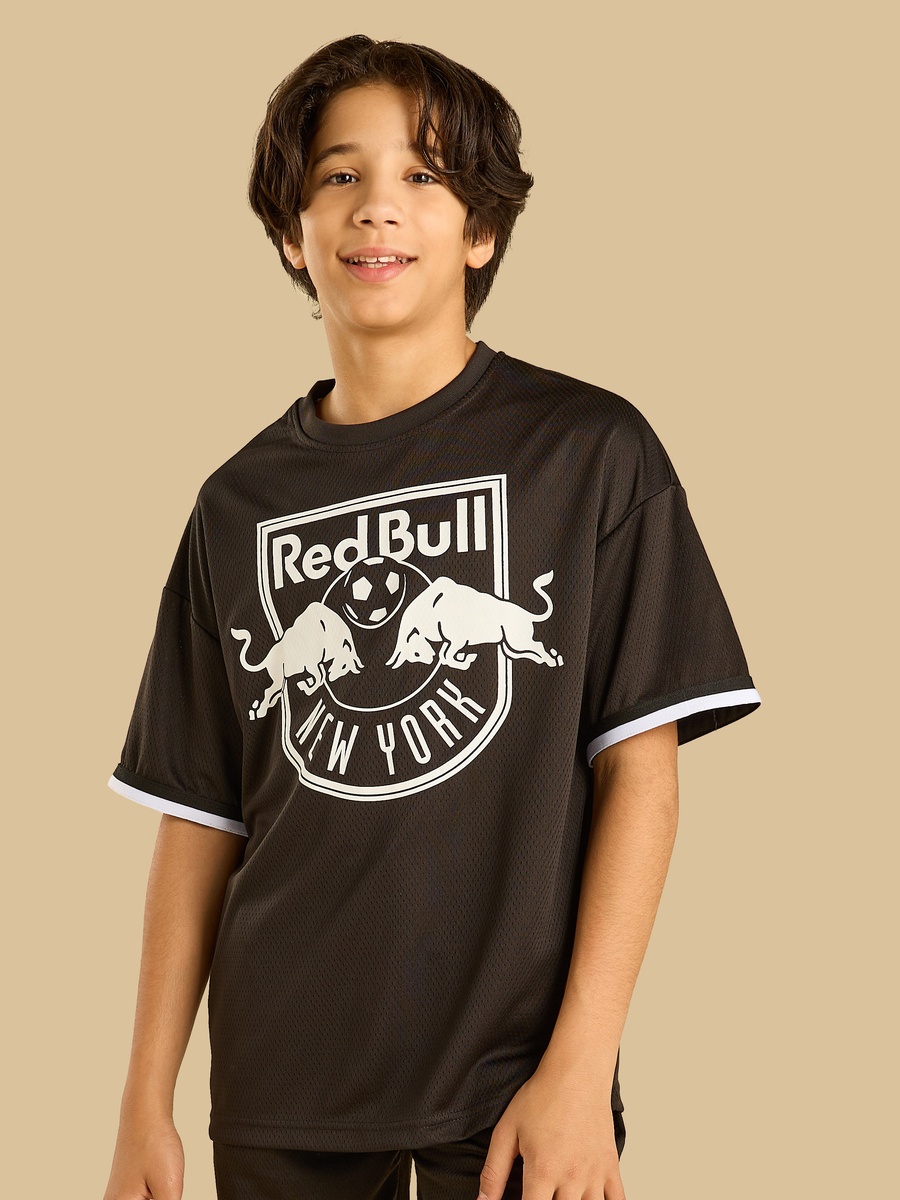 Red Bull Print T-Shirt and Shorts Set
