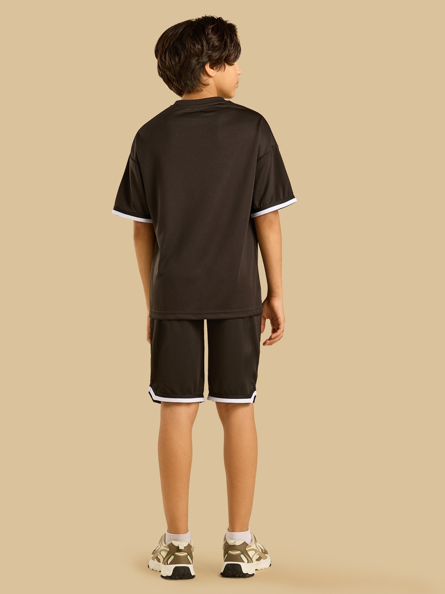 Red Bull Print T-Shirt and Shorts Set