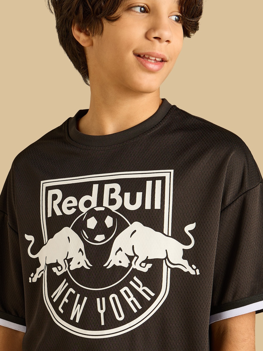 Red Bull Print T-Shirt and Shorts Set