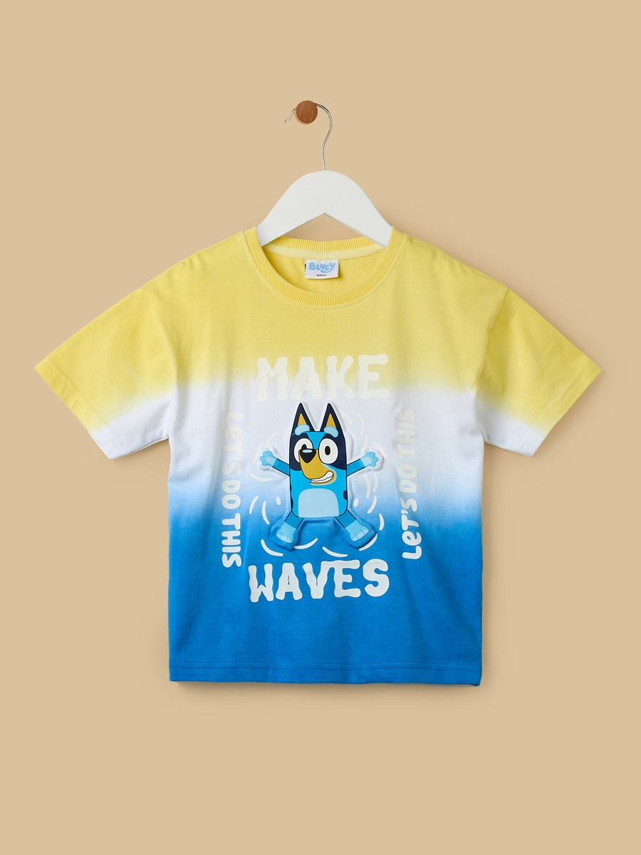 Bluey Print Cotton T-Shirt and Shorts Set