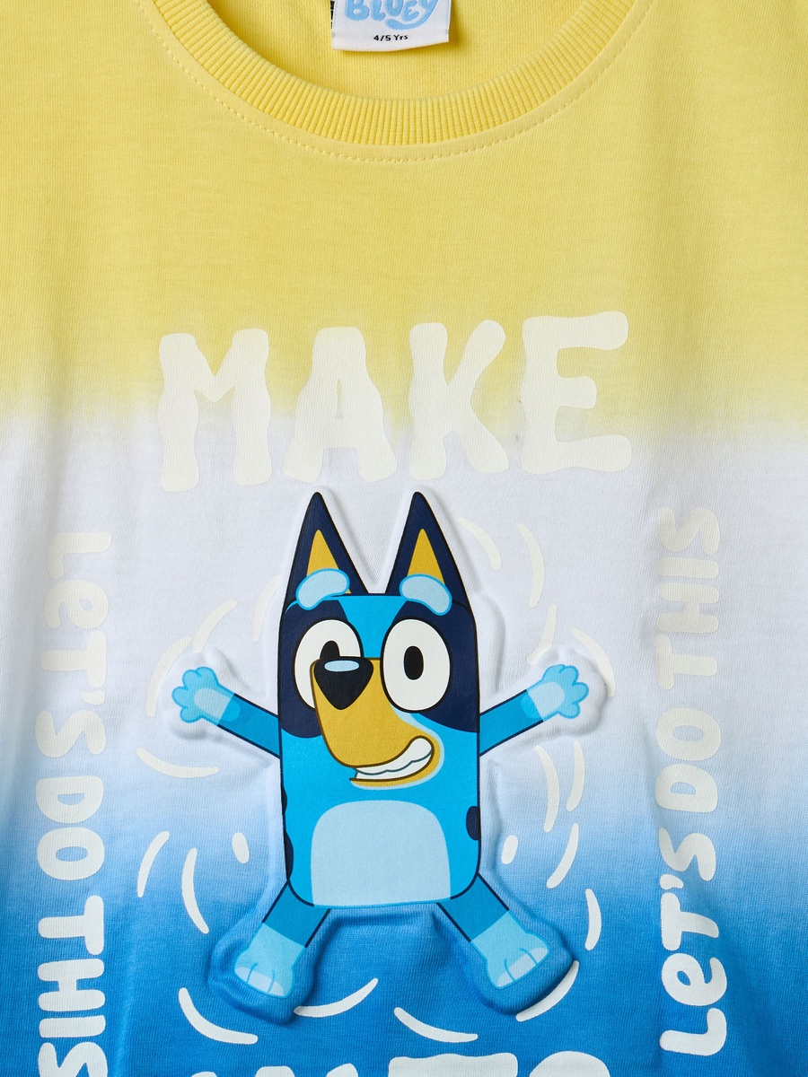 Bluey Print Cotton T-Shirt and Shorts Set