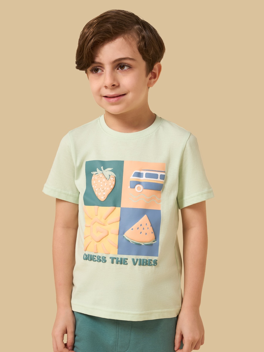 Quadrant Print T-Shirt and Shorts Set