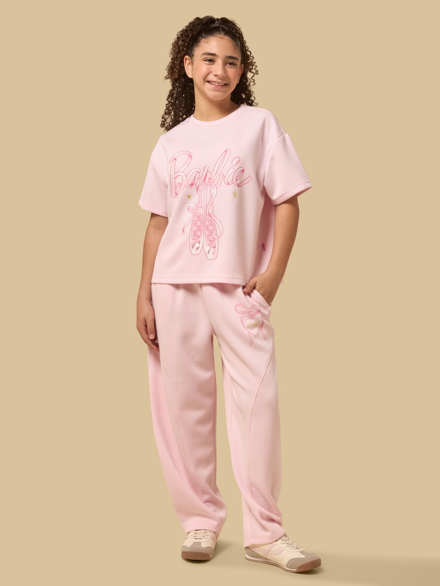 Barbie Print Barrel Fit Pants
