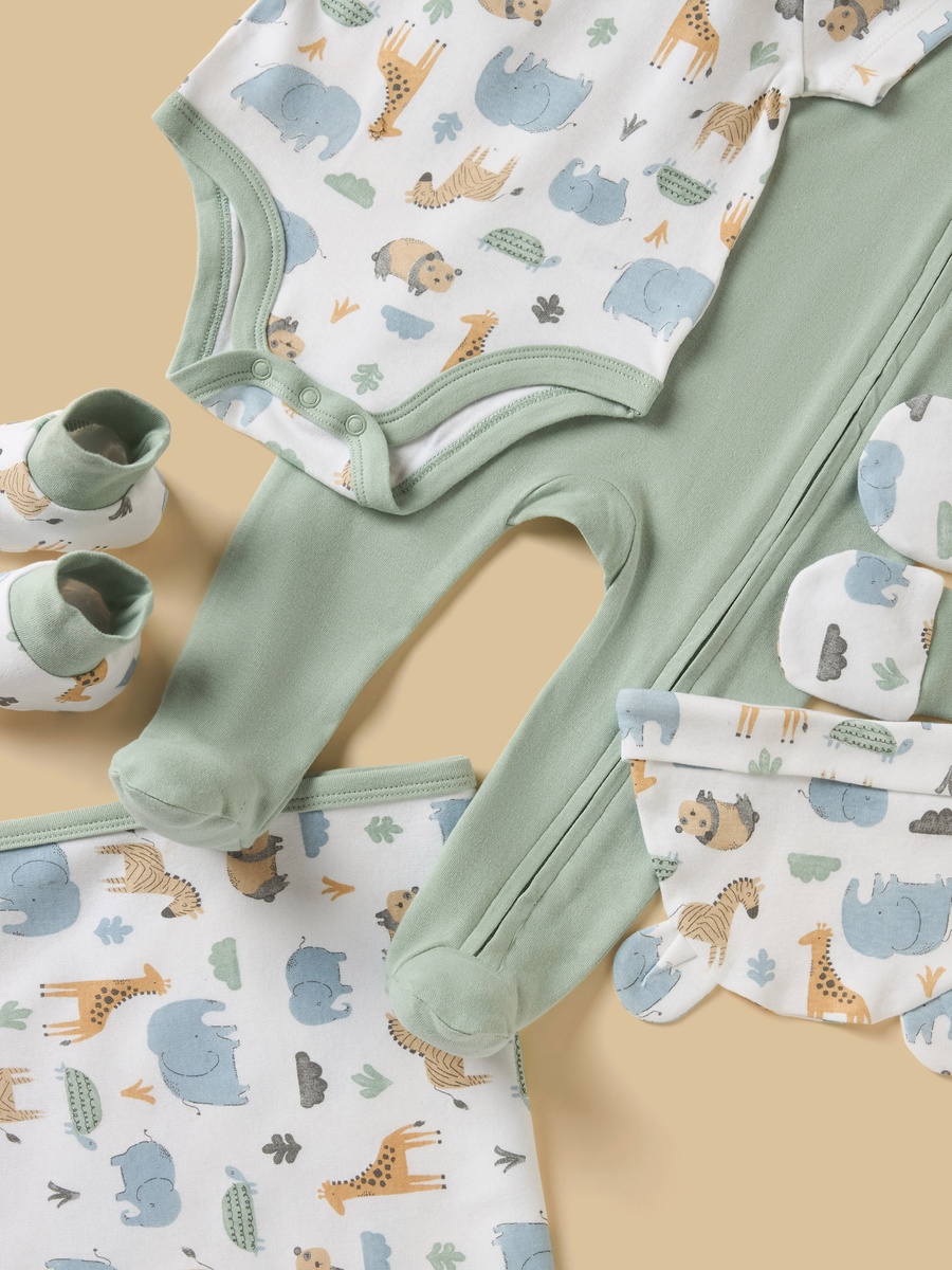 Safari Animal Print 7-Piece Gift Set