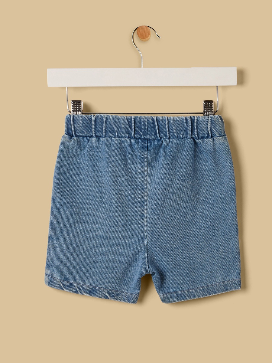 Aquatic 3D Applique Cotton T-Shirt and Shorts Set
