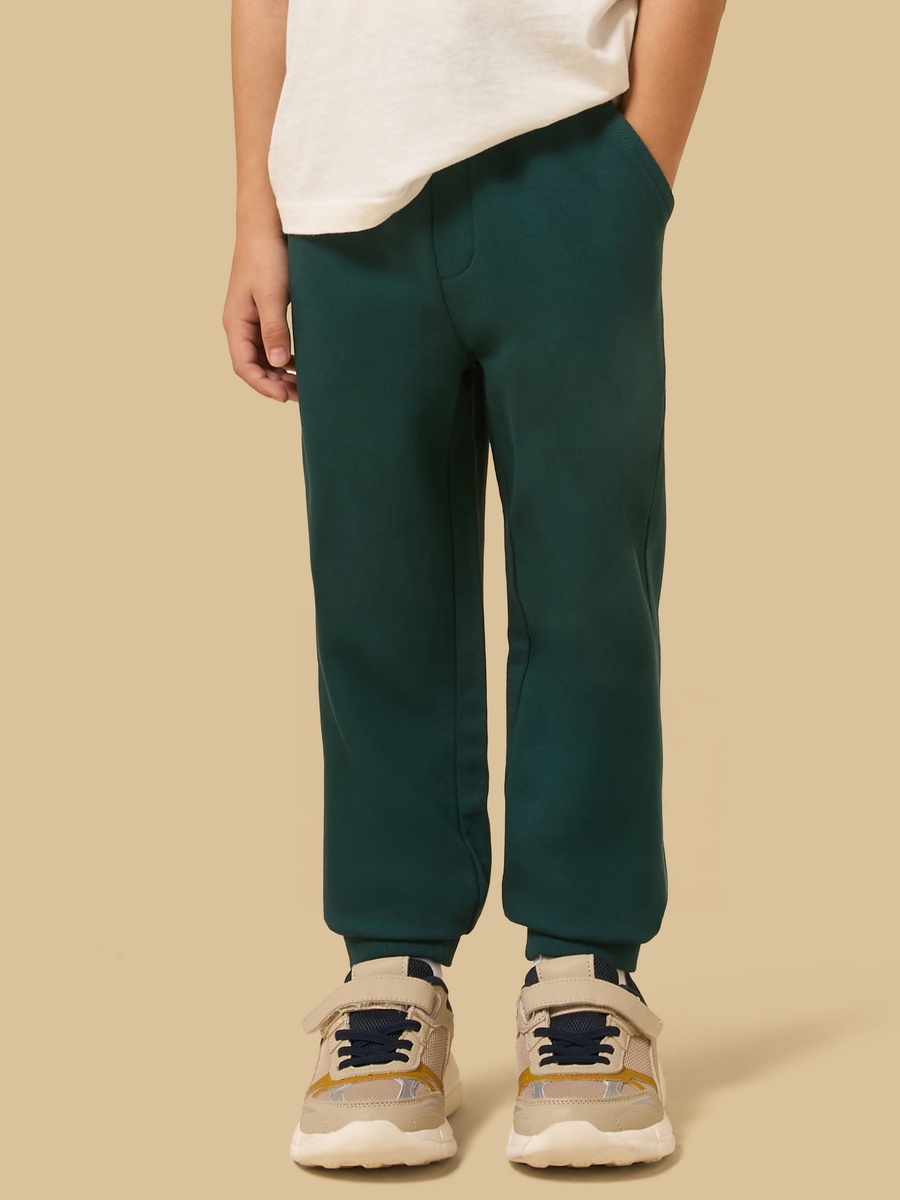 Plain Regular Fit Cotton Joggers