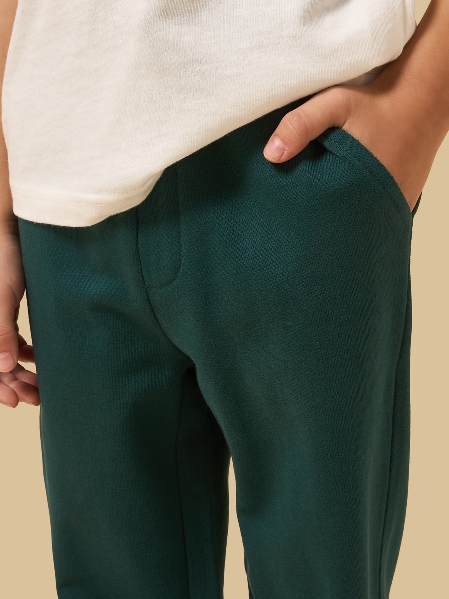 Plain Regular Fit Cotton Joggers