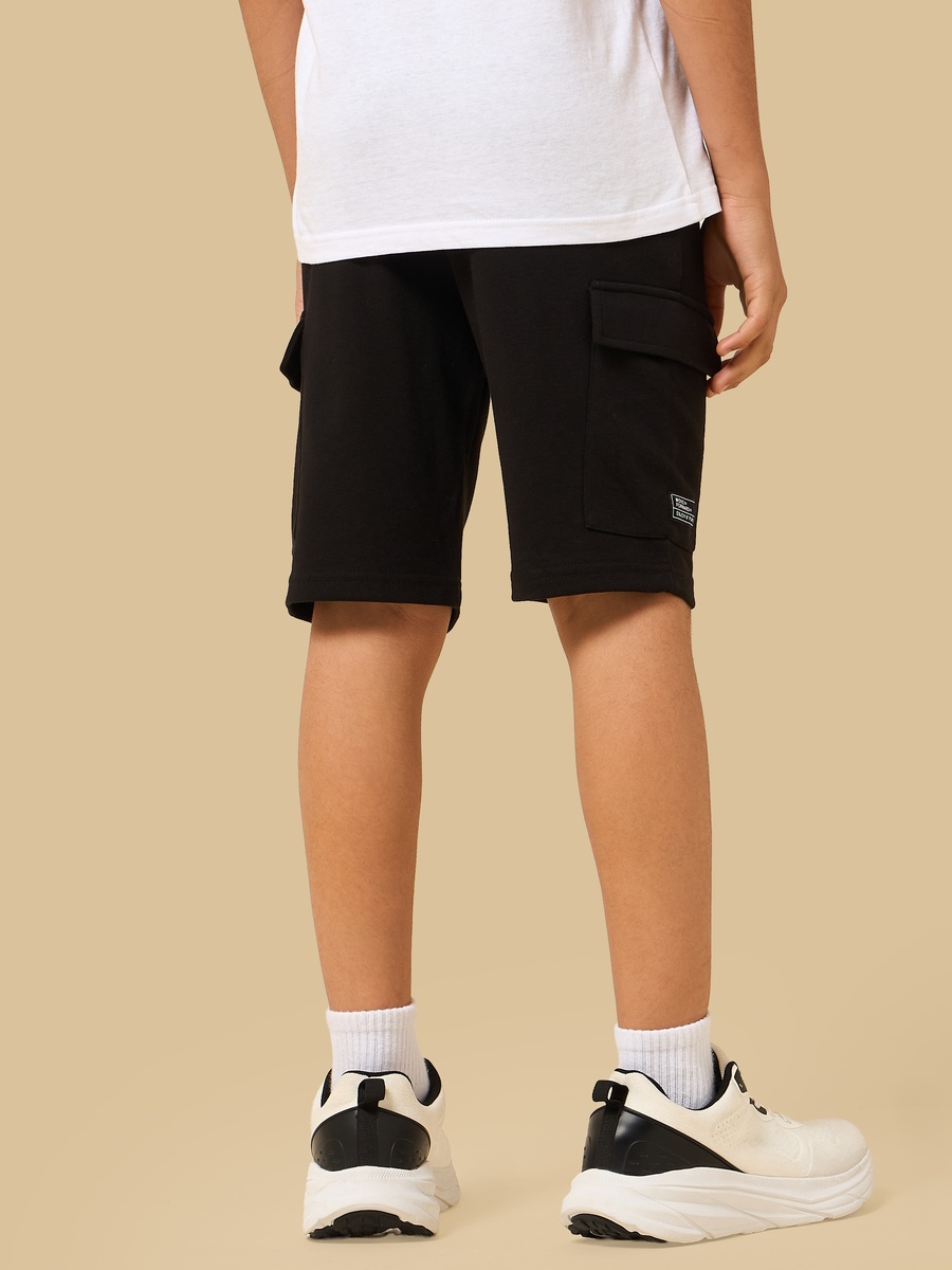 Slogan Applique Cargo Shorts