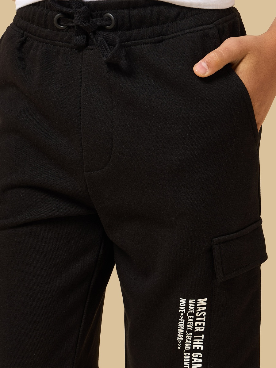 Slogan Applique Cargo Shorts