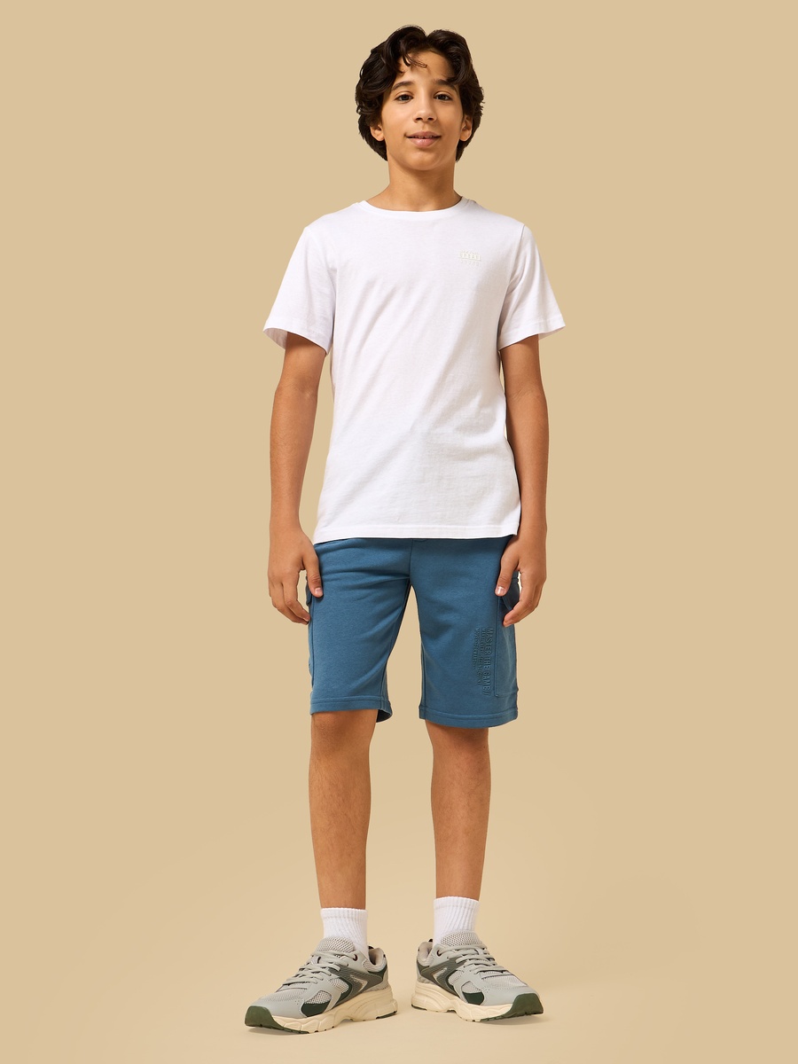 Slogan Applique Cargo Shorts