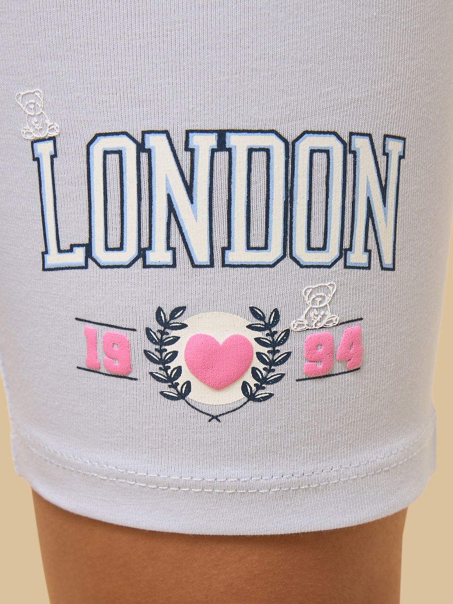 London Print Short Leggings