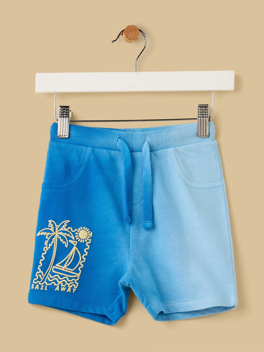 Pack Of 2 - Printed Cotton Shorts with Pockets