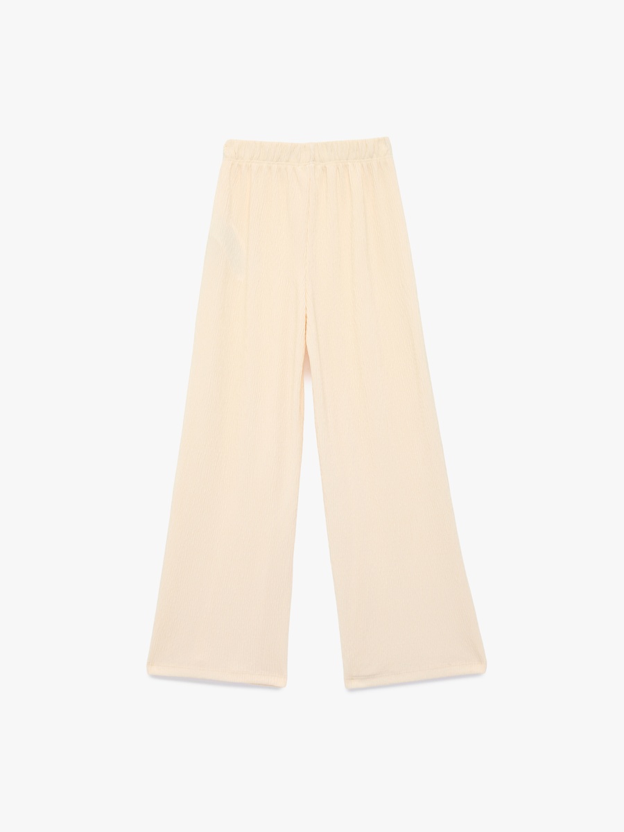 Plain Wide Leg Trousers