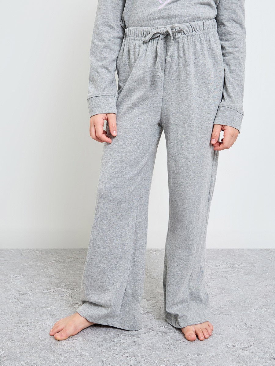 Girls Printed Cotton T-Shirt and Pyjama Set