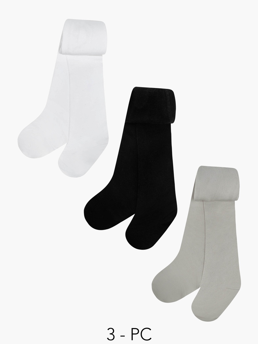 Pack of 3 Tights with Elasticated Waistband