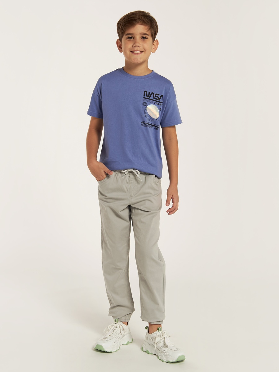 Solid Pants with Drawstring Closure