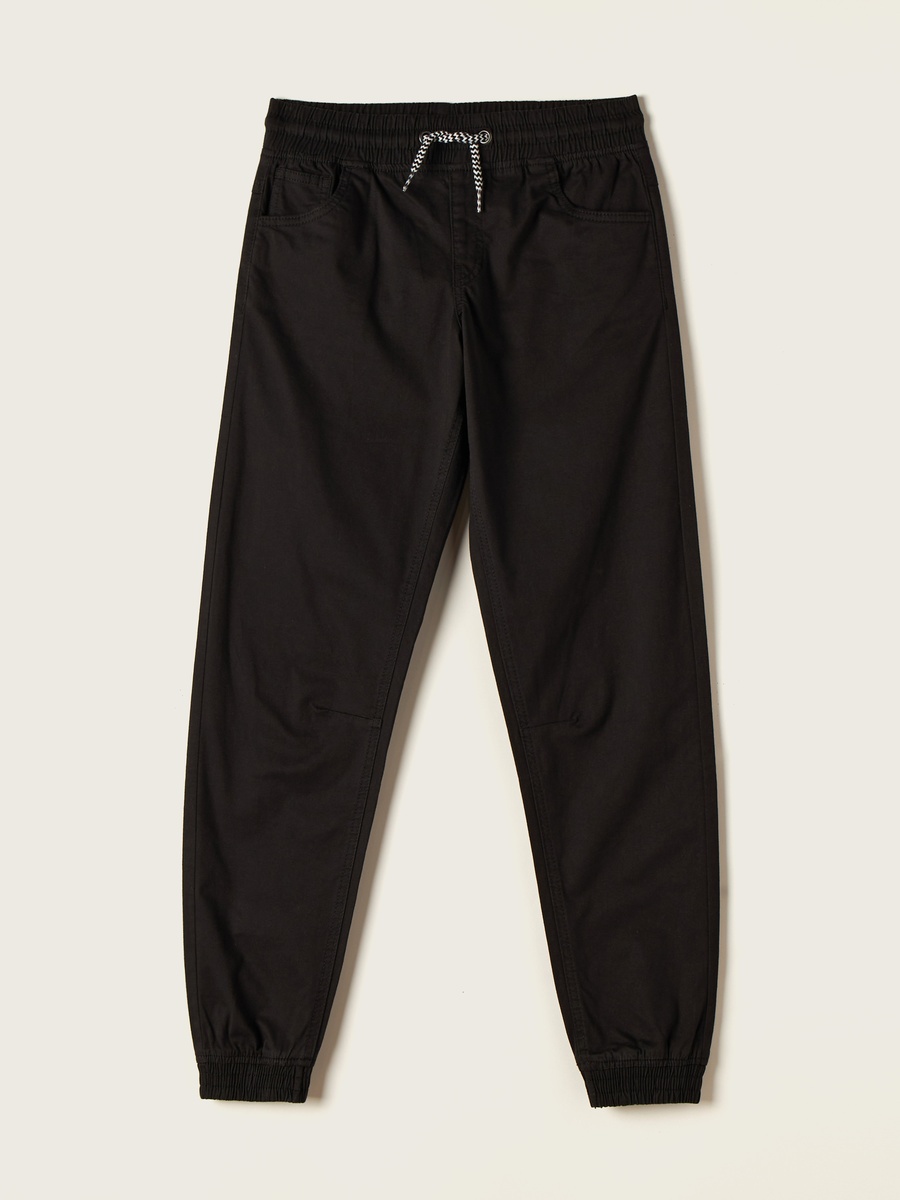 Solid Pants with Drawstring Closure