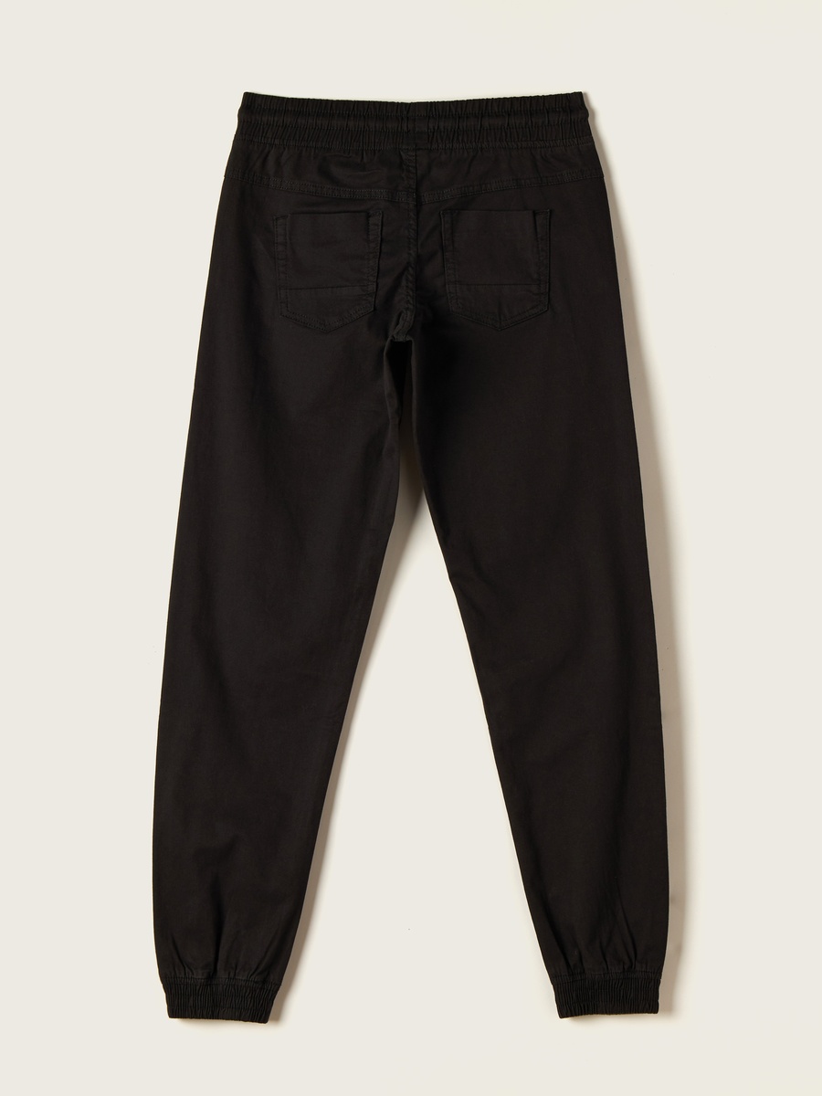 Solid Pants with Drawstring Closure