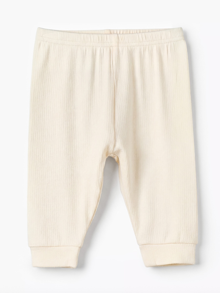 Henley Neck Long Sleeves Pyjama Set with Ribbed Texture