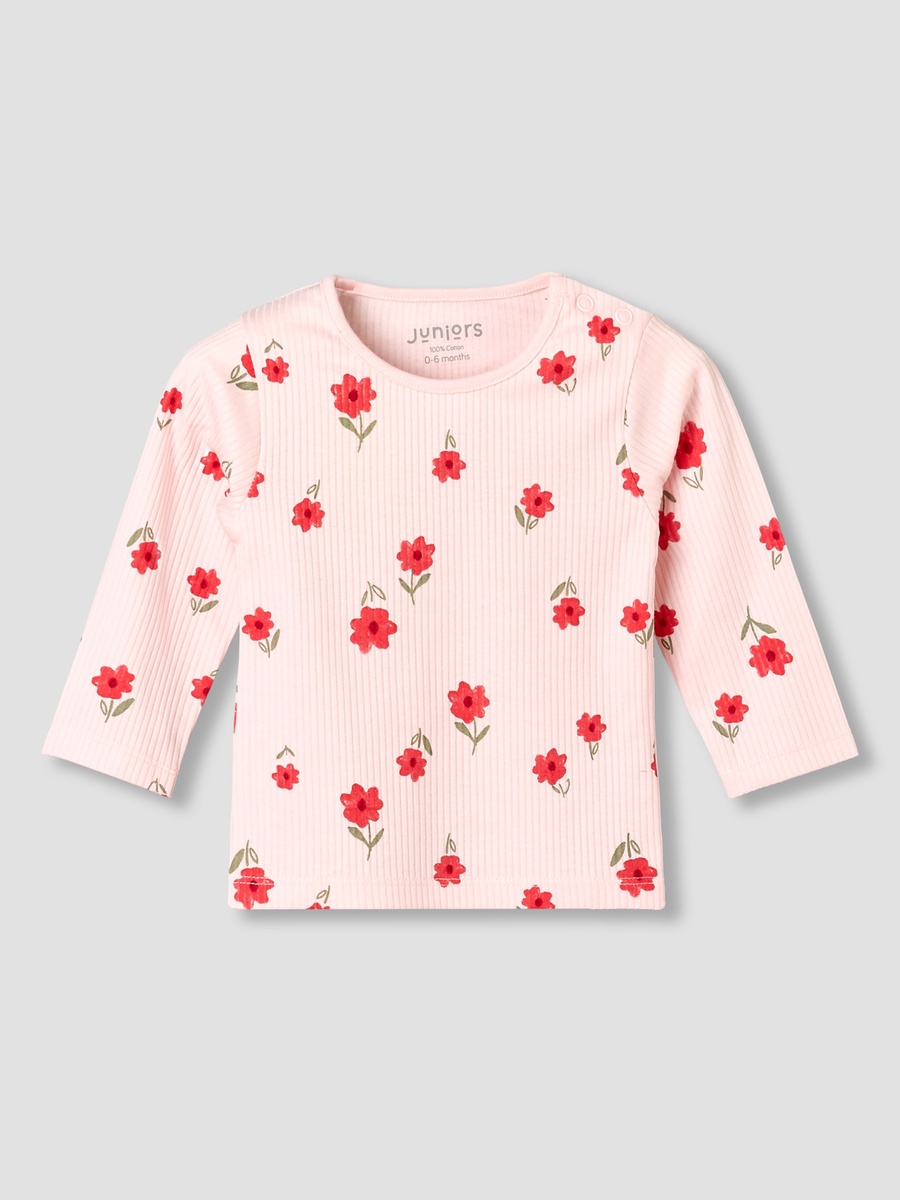 Cotton Long Sleeves Pyjama Set with Floral Print