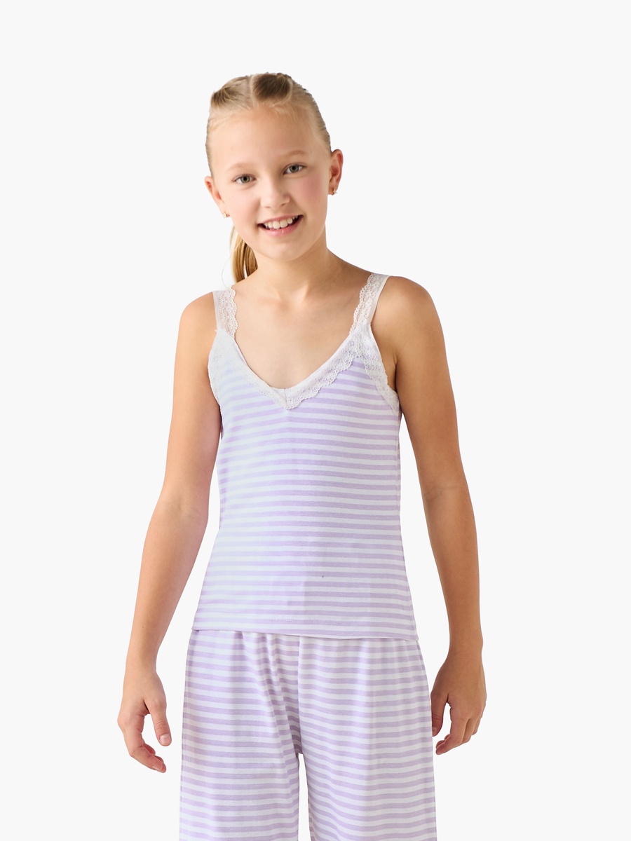 Pack of 3 Round Neck Long Sleeves Pyjama Set with Striped Design