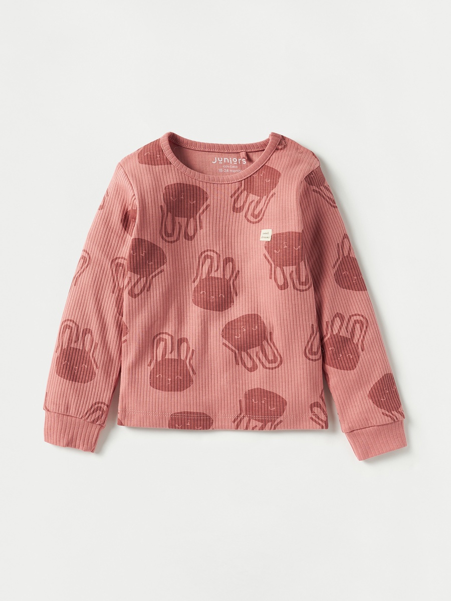 All-Over Bunny Print T-Shirt and Pyjama Set