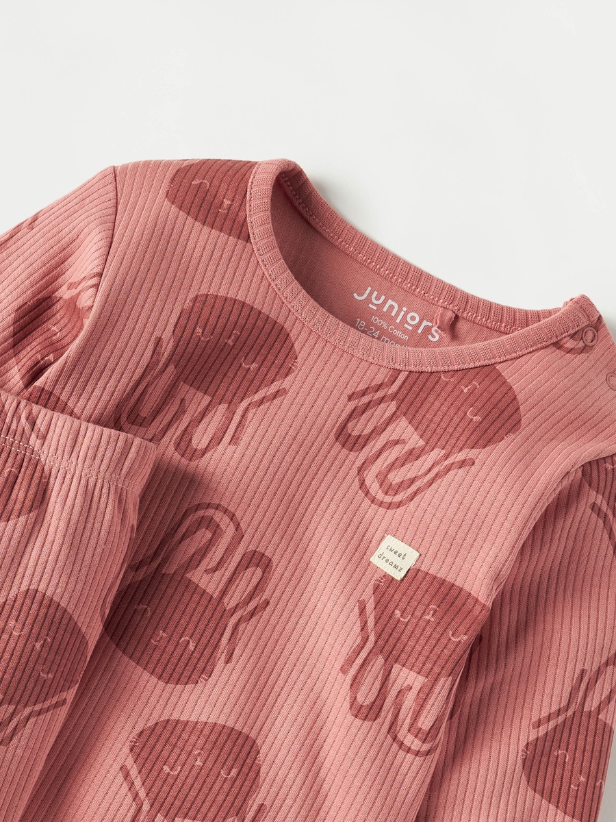 All-Over Bunny Print T-Shirt and Pyjama Set
