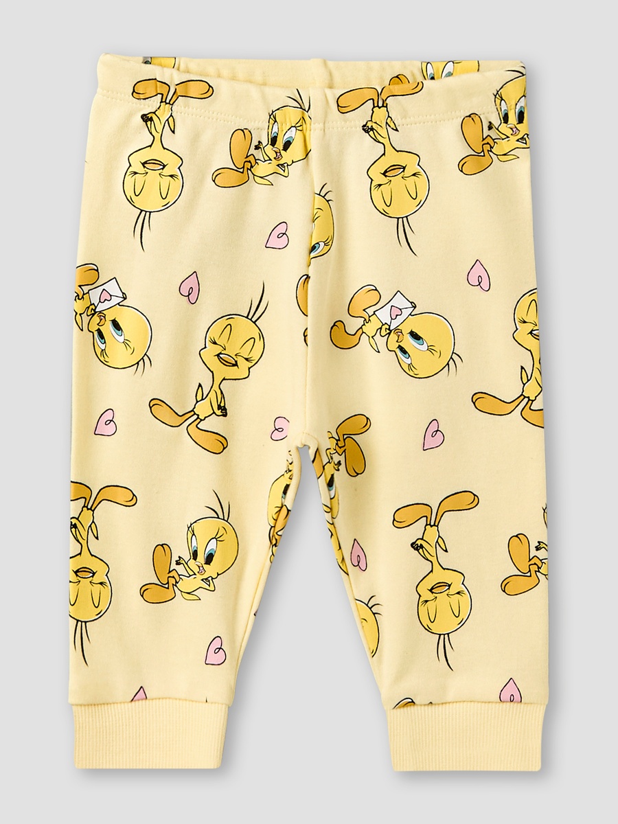 Cotton Long Sleeves Pyjama Set with Tweety Print