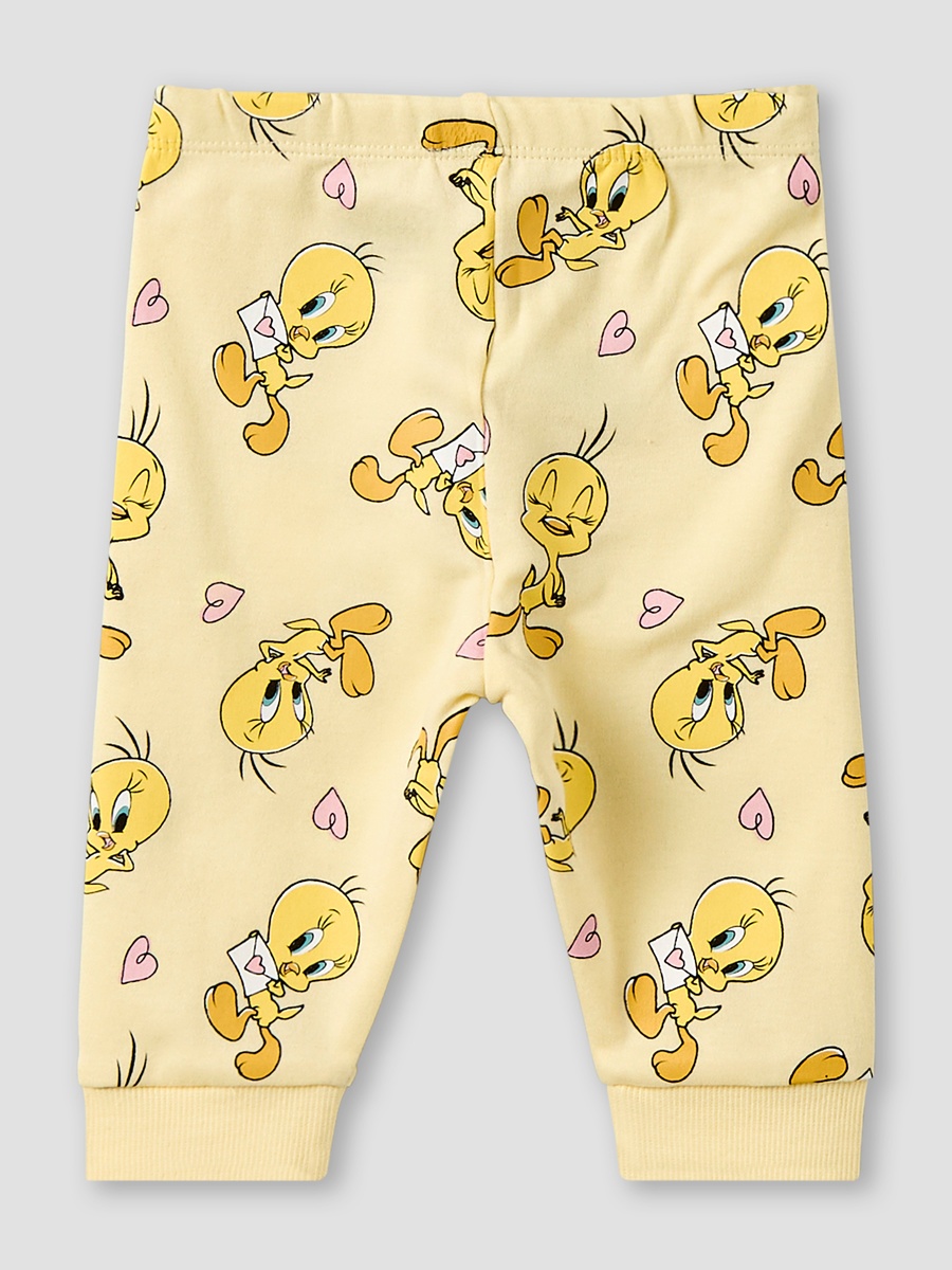 Cotton Long Sleeves Pyjama Set with Tweety Print