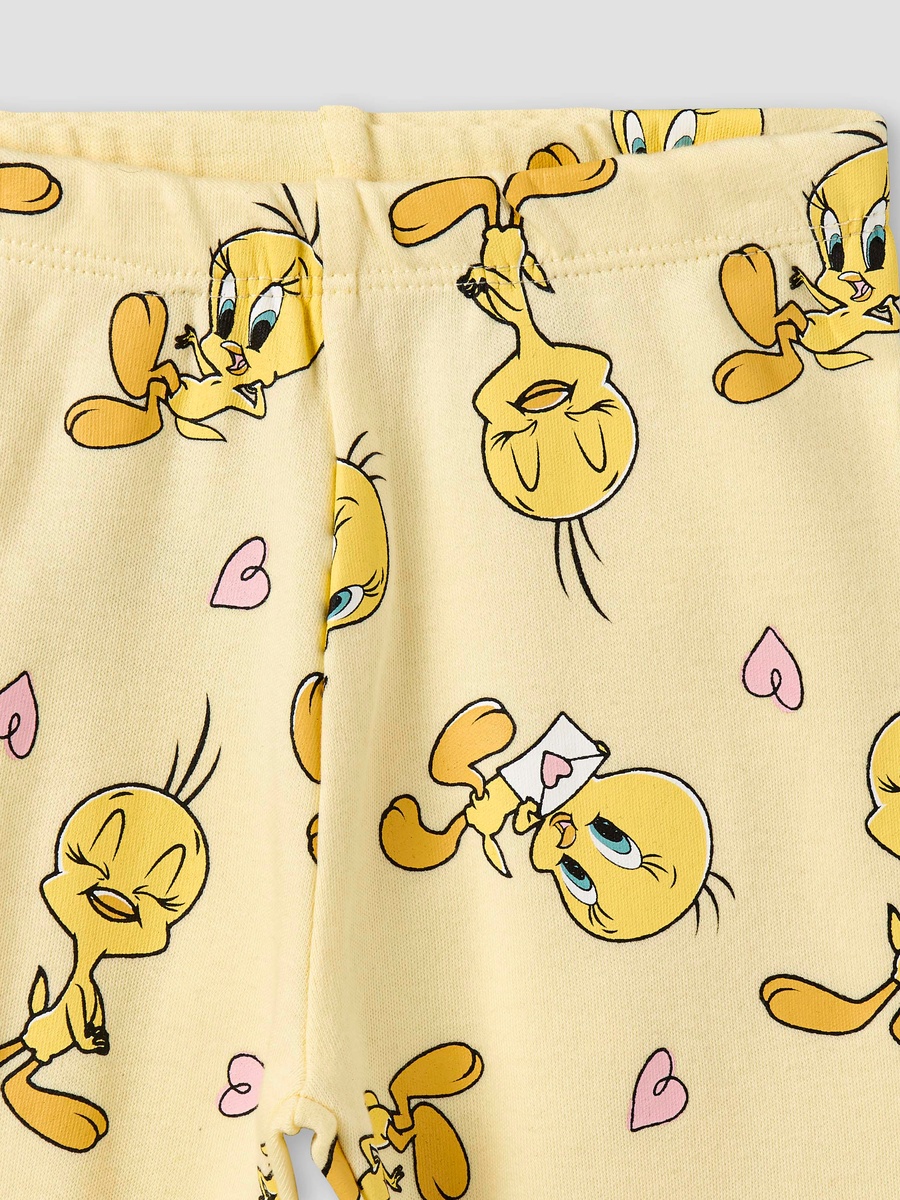 Cotton Long Sleeves Pyjama Set with Tweety Print