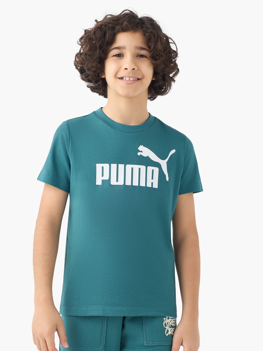 Crew Neck Short Sleeves T-Shirt with Logo Print