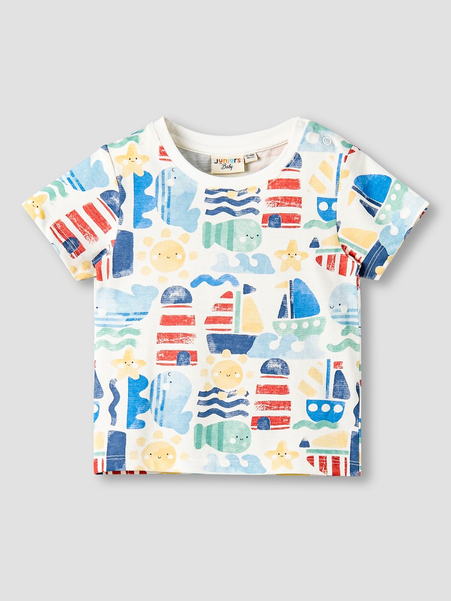 Pack of 3 Crew Neck Short Sleeves T-Shirt with Print