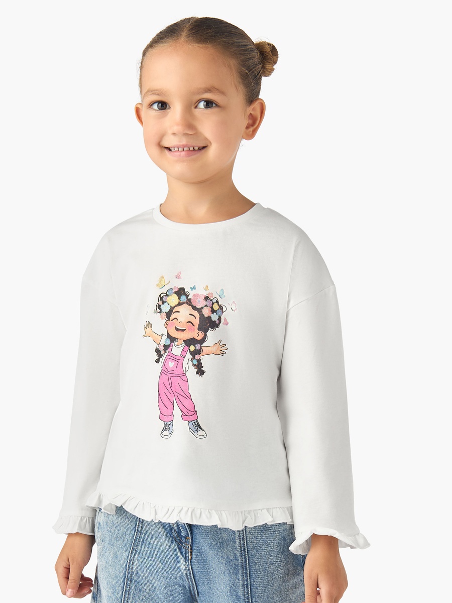 Pack of 2 Long Sleeves T-Shirt with Assorted Print